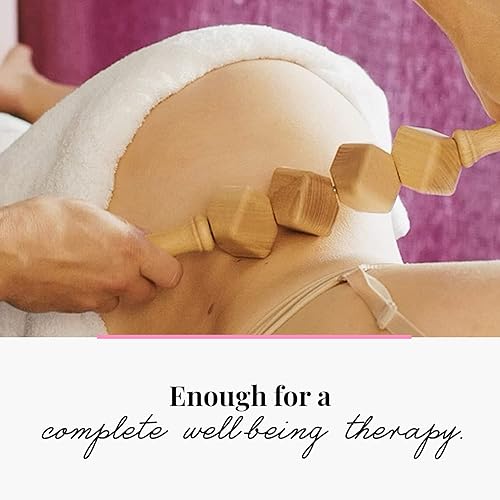 Miniatura 6 de Tuuli Masaje Anti Celulitis Masajeador 0.8 x 15.7 in Rodillo con Mango Maderotherapy Madera