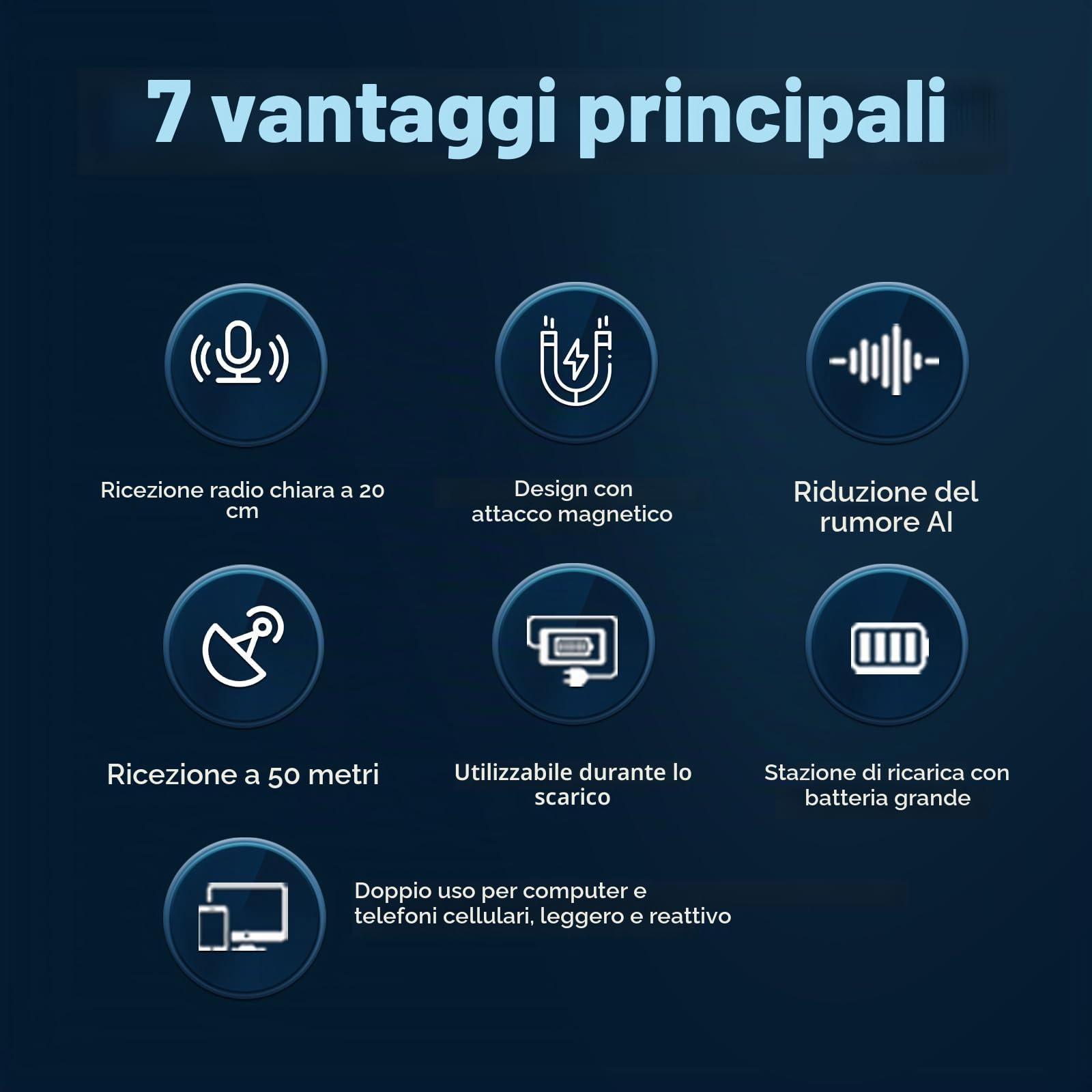 Depusheng V2 2 microfoni lavalier wireless per iPhone, iPad e Android con custodia di ricarica, 8 ore di autonomia, microfono a scatto per registrazioni video, vlogging, YouTube, interviste, 3