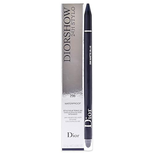 Christian Dior Diorshow 24H Stylo Delineador de ojos impermeable - 296 azul mate mujeres 0.01 oz