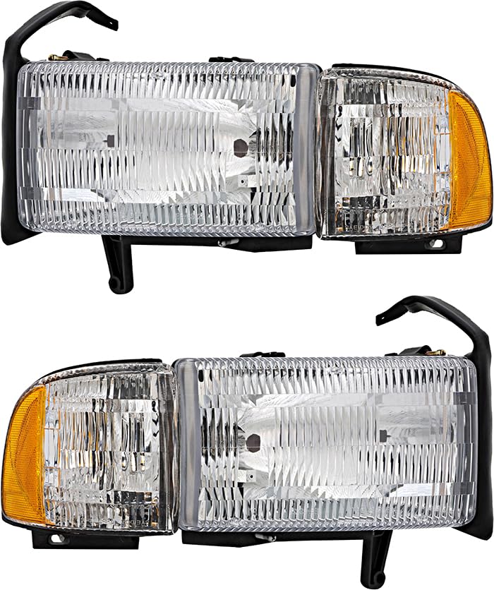 Amazon | Dodge Ram 1500 2500 3500 ヘッドライト 1994-2002用