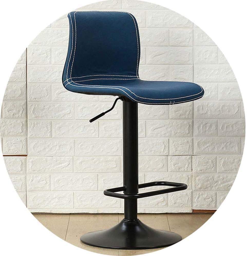 Tabouret de bar nordique en métal bleu cuisine salon maison
