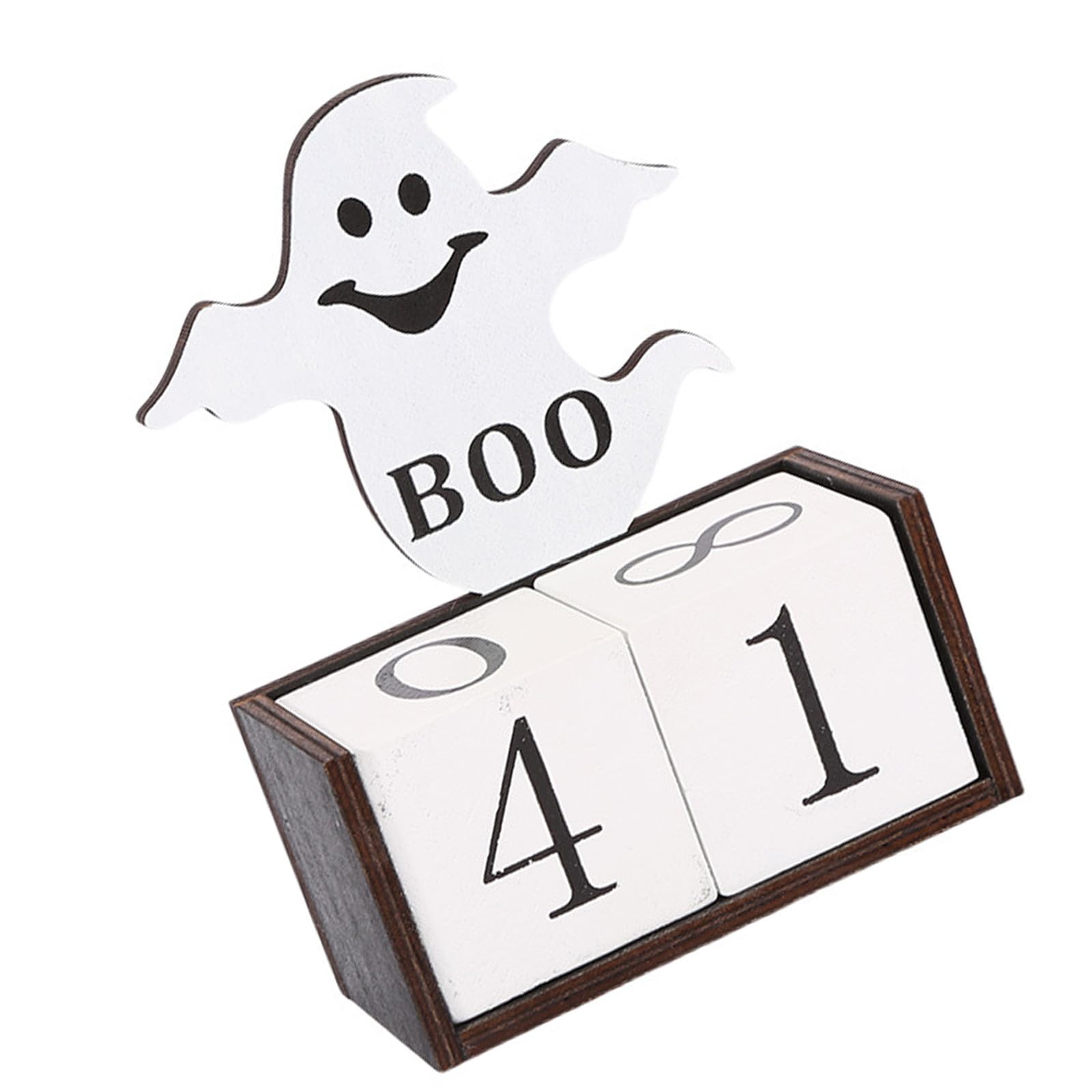 Buxuaaaa Festival Halloweens Countdown Decoration Wood Calendar for Party Planning and Enthusiasts Easy to Use and Portable Halloweens Party Decorations