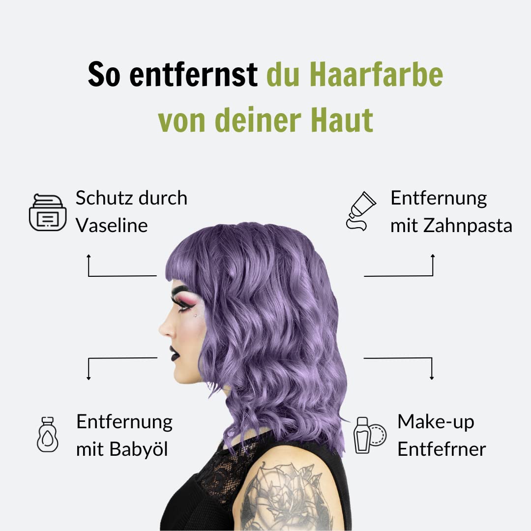 Hermans Amazing Colorazione Vibrante Semi Permanente 8-12 Shampoo (Bella Blue)