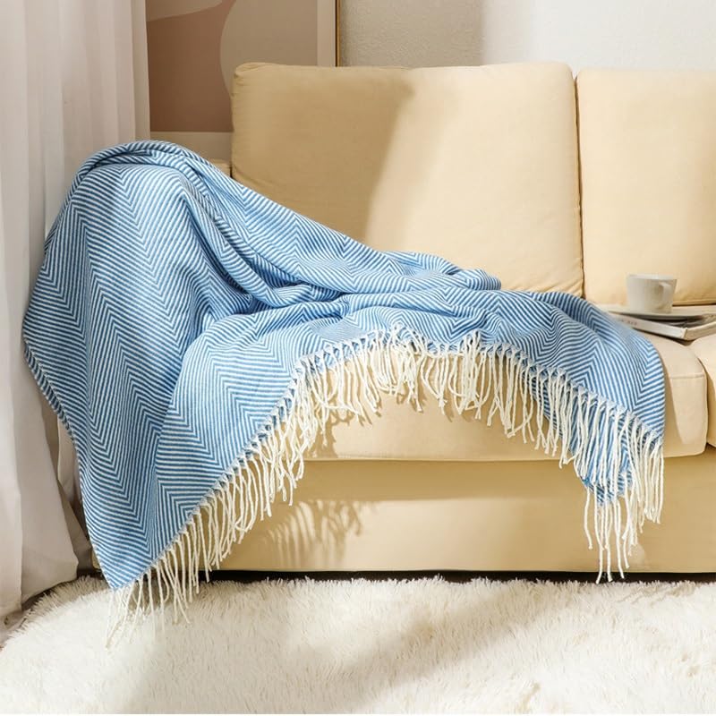 Couverture tissée pour la climatisation et jeté de canapé d'été - 3
