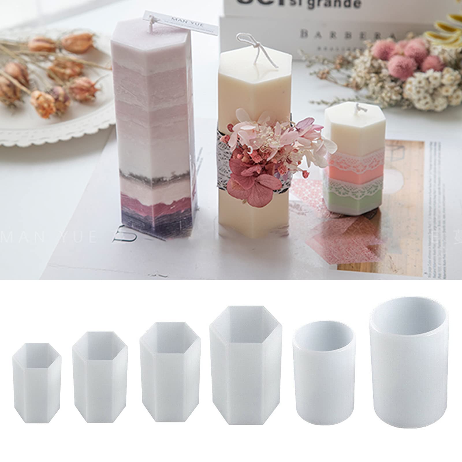 CXJC Kaars Maken Kit, Aromatherapie Kaars Maken, Complete Kaars DIY Kit Geurloze Kan Lange Brandtijd Herbruikbaar, Kan DIY Kaarsen Gebaseerd op uw behoeften