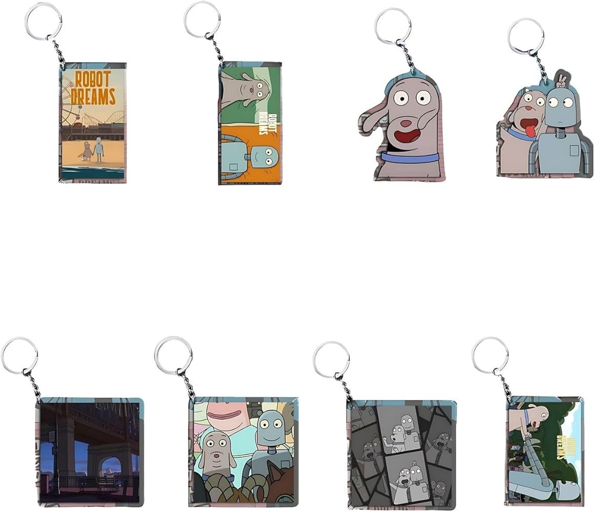 Amazon.co.jp: [Bchyte] ロボット・ドリームズ キーホルダー 8個