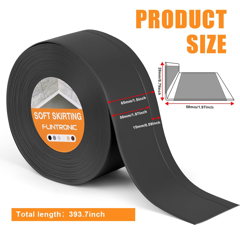 flintronic Bath Sealant Strip, 10m/32.8ft Self Adhesive Sealant Strip, Waterproof, Oilproof and Mildewproof Sealant Tape, Caulk Strip for Kitchen, Sink, Bathroom, Toilet, Wall Corner - Image 2