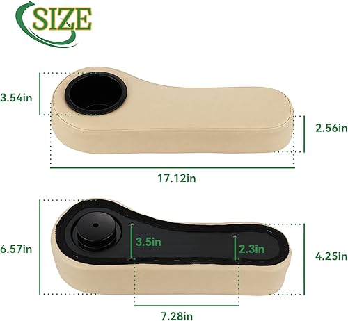 Miniatura 7 de Reposabrazos de carrito de golf con portavasos para EZGO Club Car Yamaha, no requiere taladrar, kits de reposabrazos para asiento trasero con marco