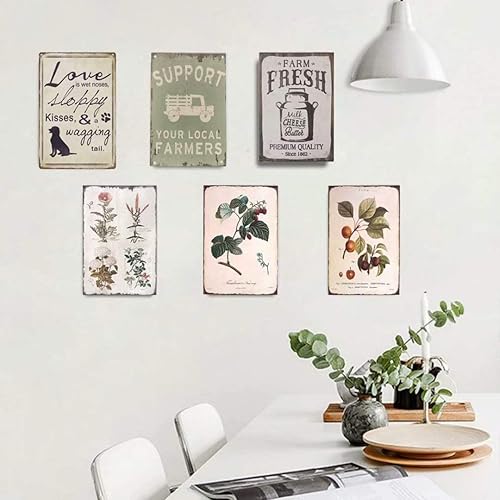 Miniatura 4 de Letrero de metal con texto en inglés "Planting Knowledge" (Guía de cultivo para agricultores), póster de jardinería y granja, letrero de metal