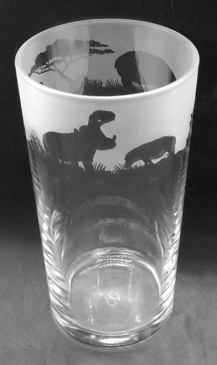 Hippo Frieze Boxed 1 Pint Conical Beer Glass