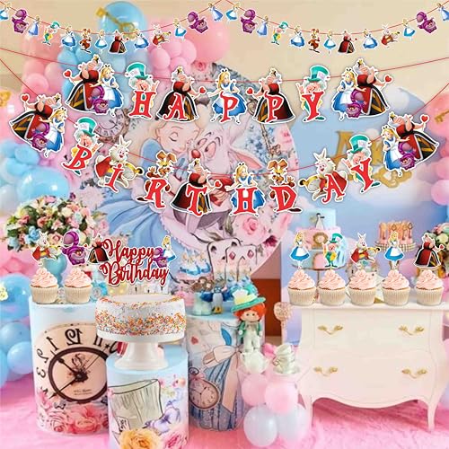 "Alice in Wondrland" themed birthday party supplies - Image 9