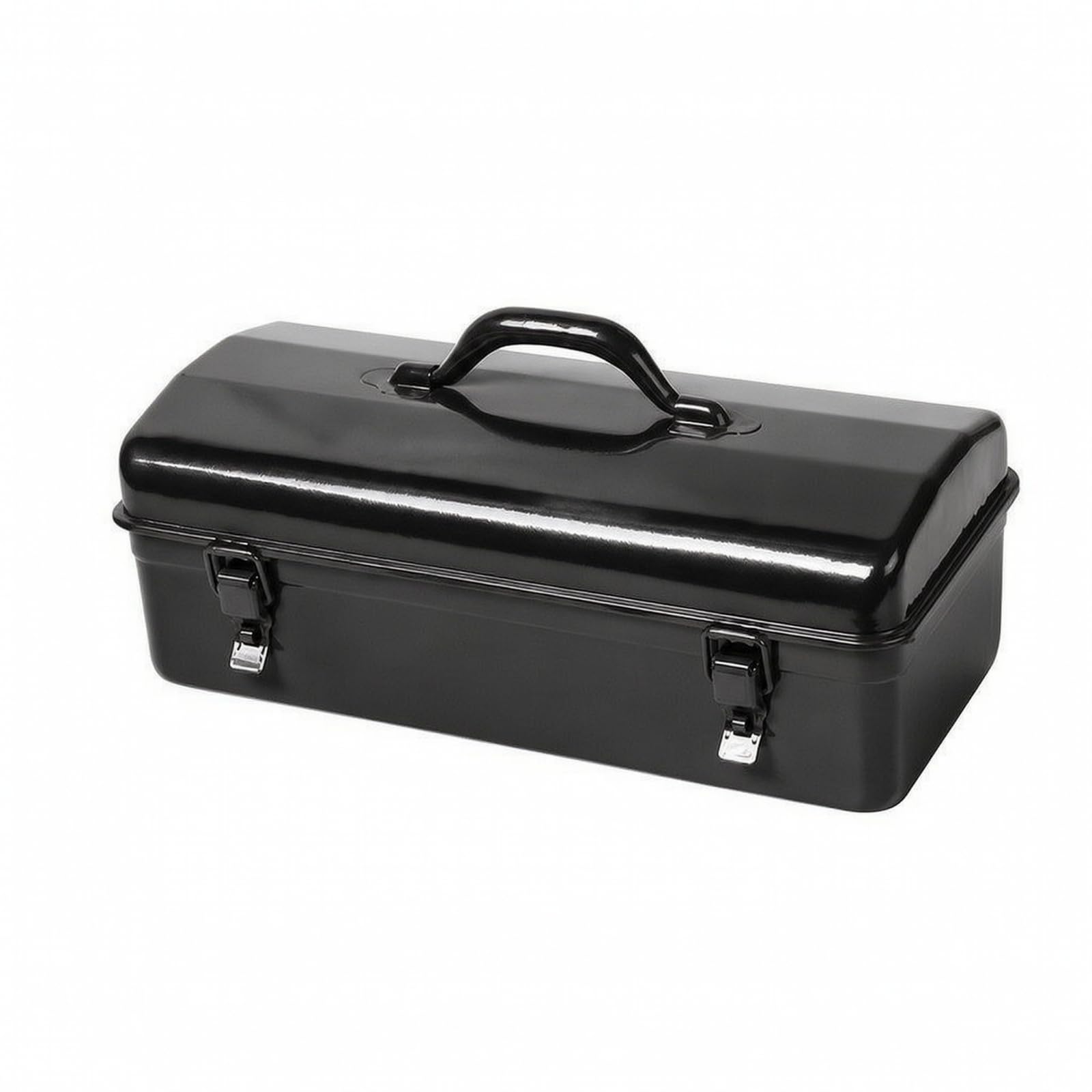 Sharplace Caja Herramientas con Asa Resisn, Caja Herramientas Metal, Multiusos, para Vehículo, Mannimiento General, Negro