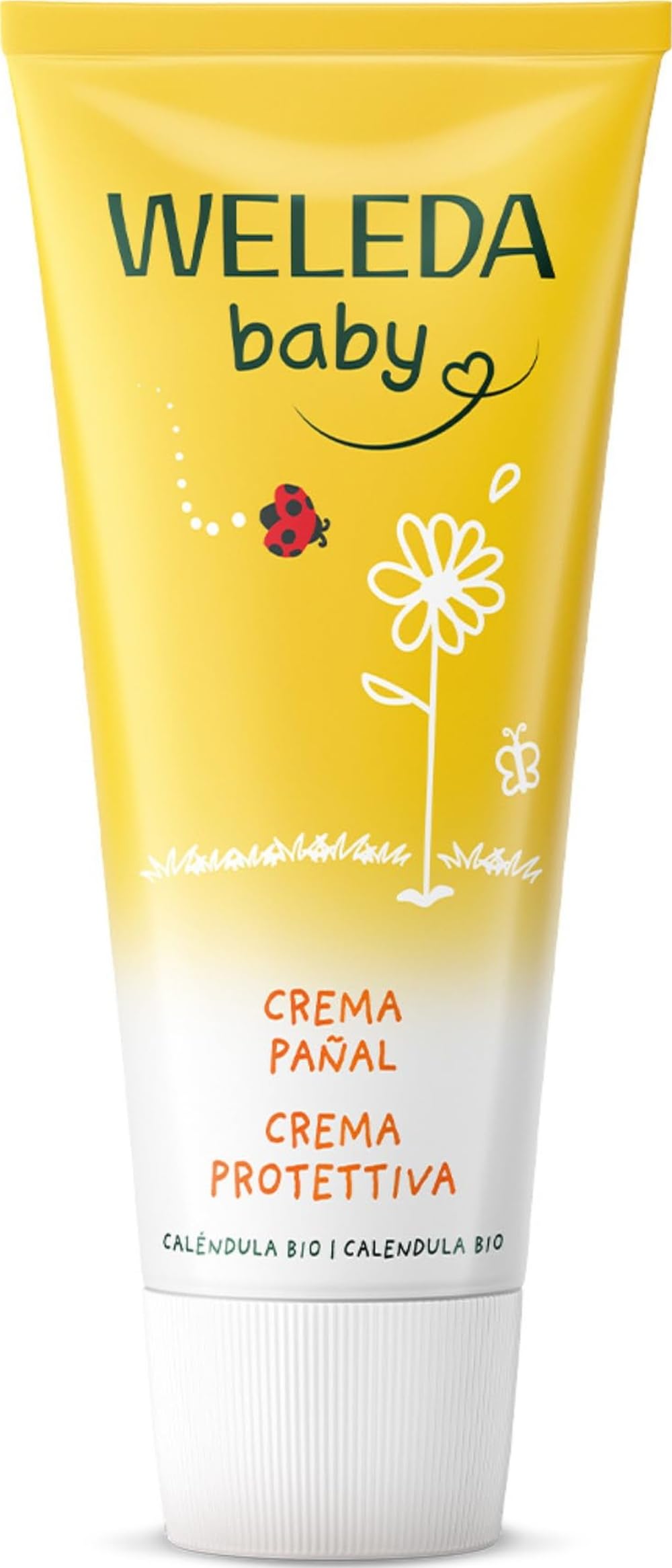 Weleda – Crema Pañal de Caléndula, Calma y Protege el Culito del Bebé, Apto para Pieles Sensibles – 75 ml
