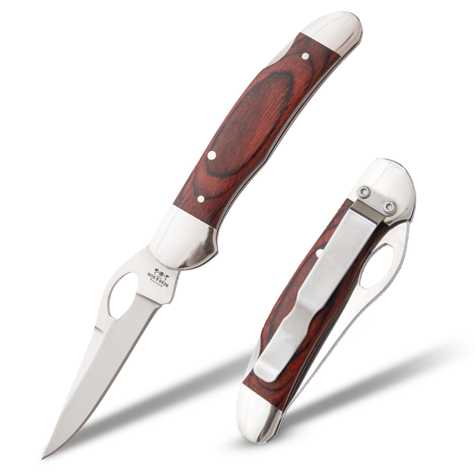 Amazon.com: BEAR & SON Cowhand Lockback – Lightweight Rosewood