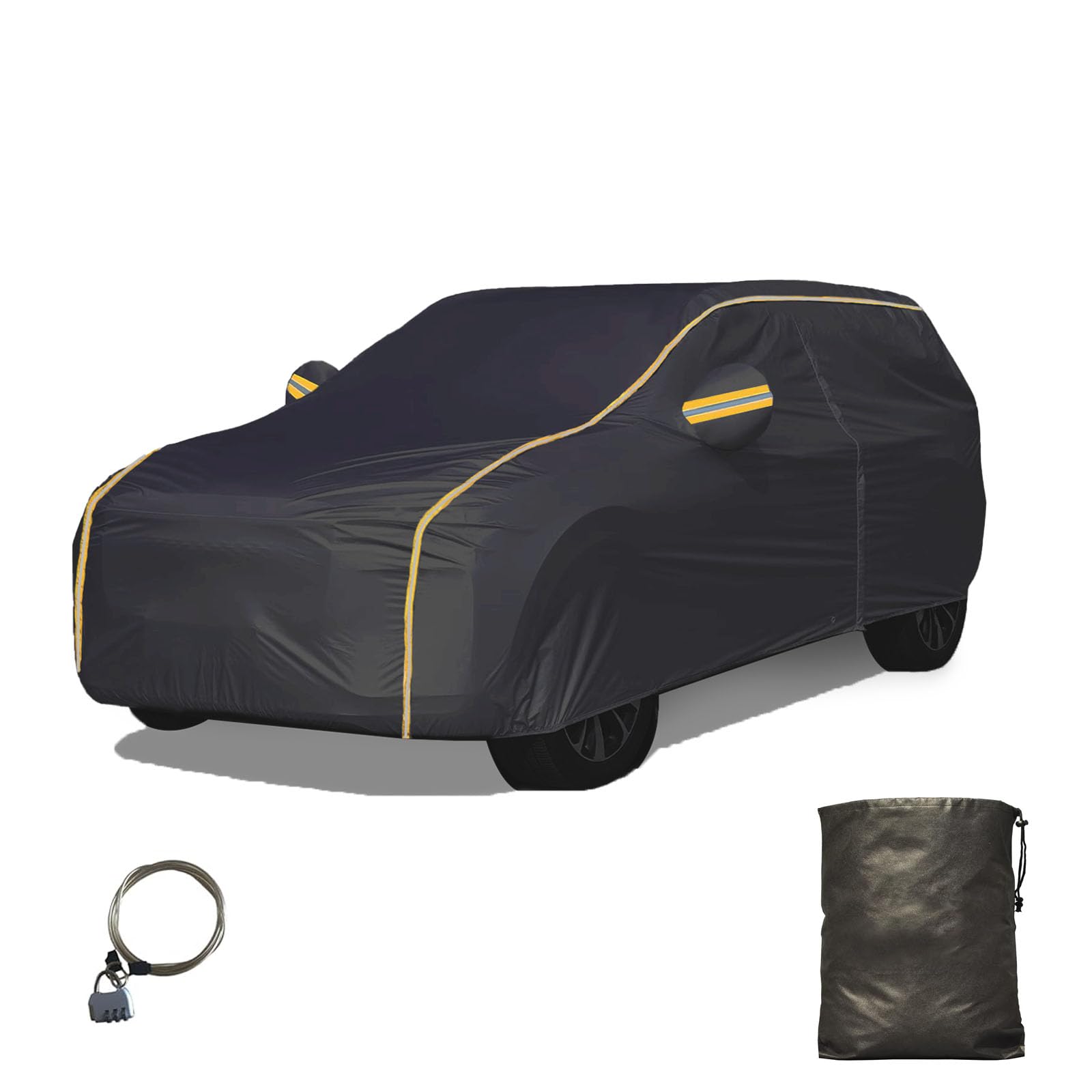Telone per Auto dedicato Hyundai Santa Fe (2016-2018),Car Cover Impermeabile e Traspirante Protezione Solare Pioggia Neve Graffi con Tasca Specchio e Chiusura Lampo
