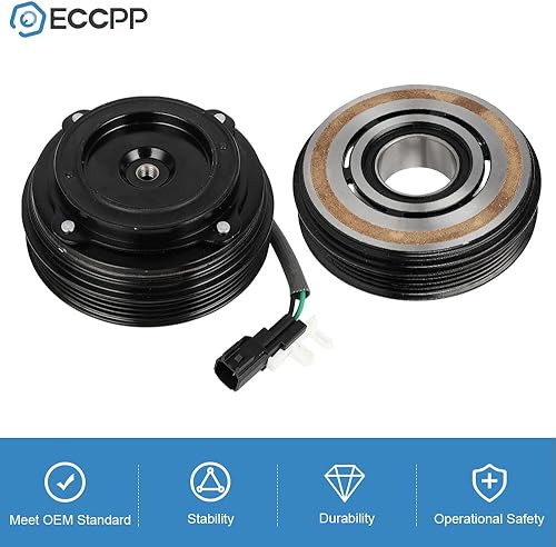 Vista 98 de ECCPP Embrague del compresor del A/C 1997-2001 apto para Ford E-150 E-250 E-350 E-450 AC Compresor Embrague Kit de Ensamblaje de Embrague Conjunto