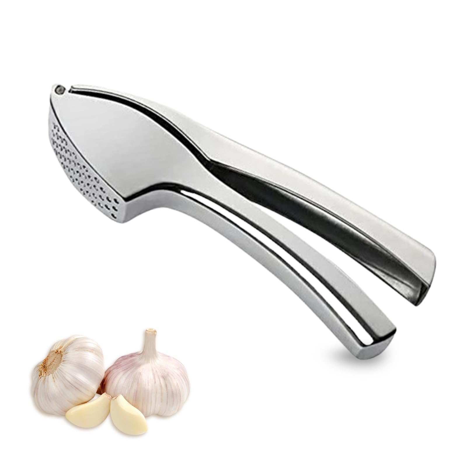 Presse Ail, Presse Ail Manuel, Selon Gingembre Professionnel, Alliage de Zinc, Pratique Ustensiles de Cuisine, Passe au Lave Vaisselle, Convient pour L'ail et le Gingembre