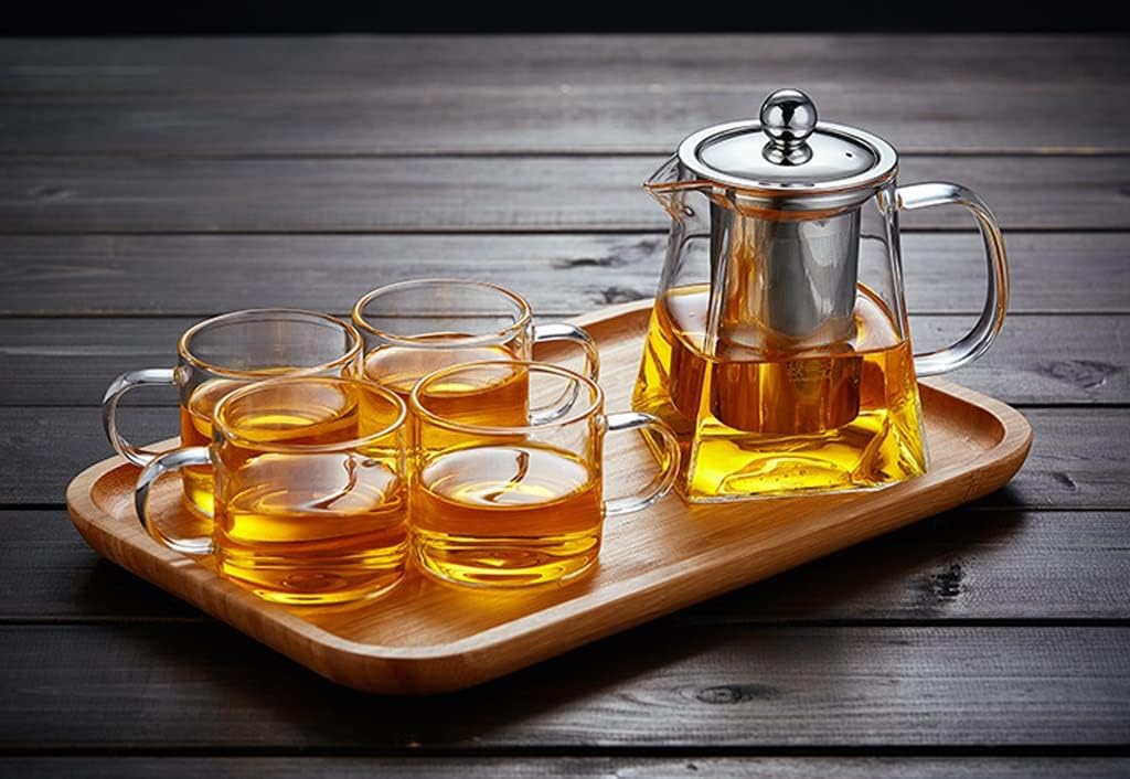 Zhaoshunli 急須 ガラスティーポット耐熱厚生茶セット ティーポット Color 900ml ティーポット カラー 900ml Buschenschank It