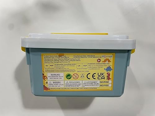 Miniatura 8 de VConejo Juego de herramientas de masa para niños, 37 piezas de arcilla y accesorios de masa con contenedor de almacenamiento, tapete, cortadores,