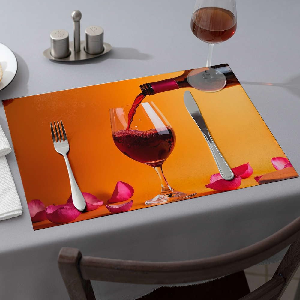 Sets de table en silicone d'une finition sobre pour comptoir design