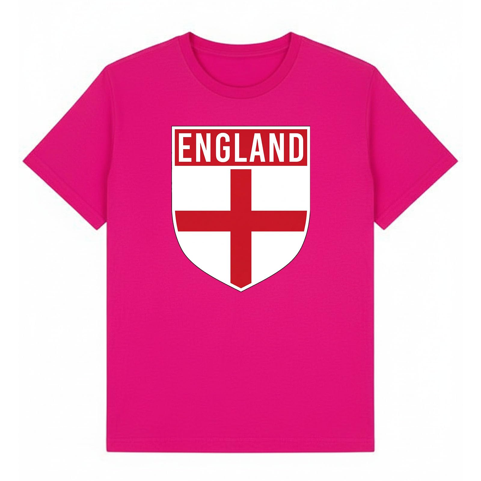 England Soccer Sports Football Girls Graphic Number T-Shirt Novelty Retro Fan Tee USA Mexico Canada Host Nations Supporters Top Heliconia 9-11Y