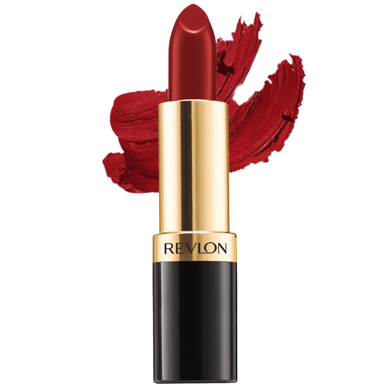 REVLON Super Lustrous Matte Lipstick, 80% Conditioning Ingredients, intance color, Waterproof, Long-Lasting, 100% Vegan Lipstick, Glaring red (439), 4.25 gm