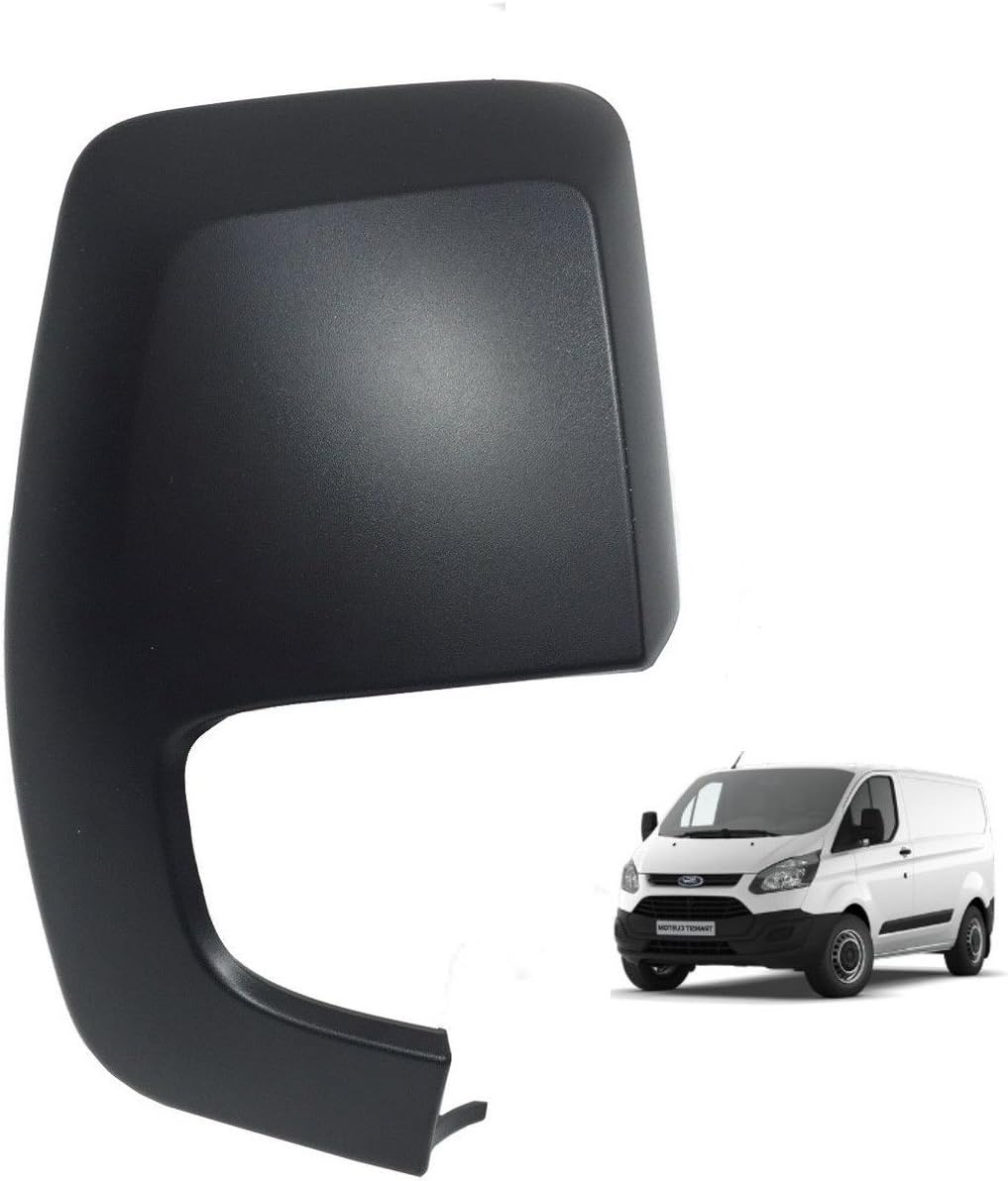 TWMC For Transit Custom 2014 to 2020 Replacement Wing Mirror Covers Right Hand Side Black