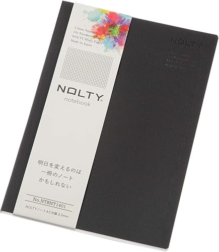Miniatura 1 de Noritsu NOLTY NTBNT1401 - Cuaderno A5, cuadrícula, negro