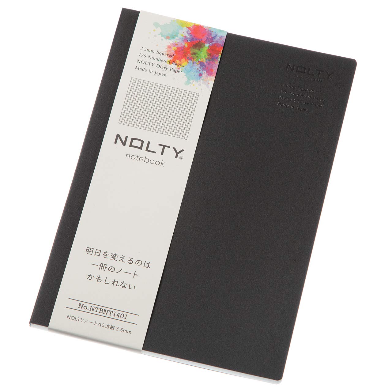 Noritsu NOLTY NTBNT1401 A5 Notebook, Grid, Black : Office Products