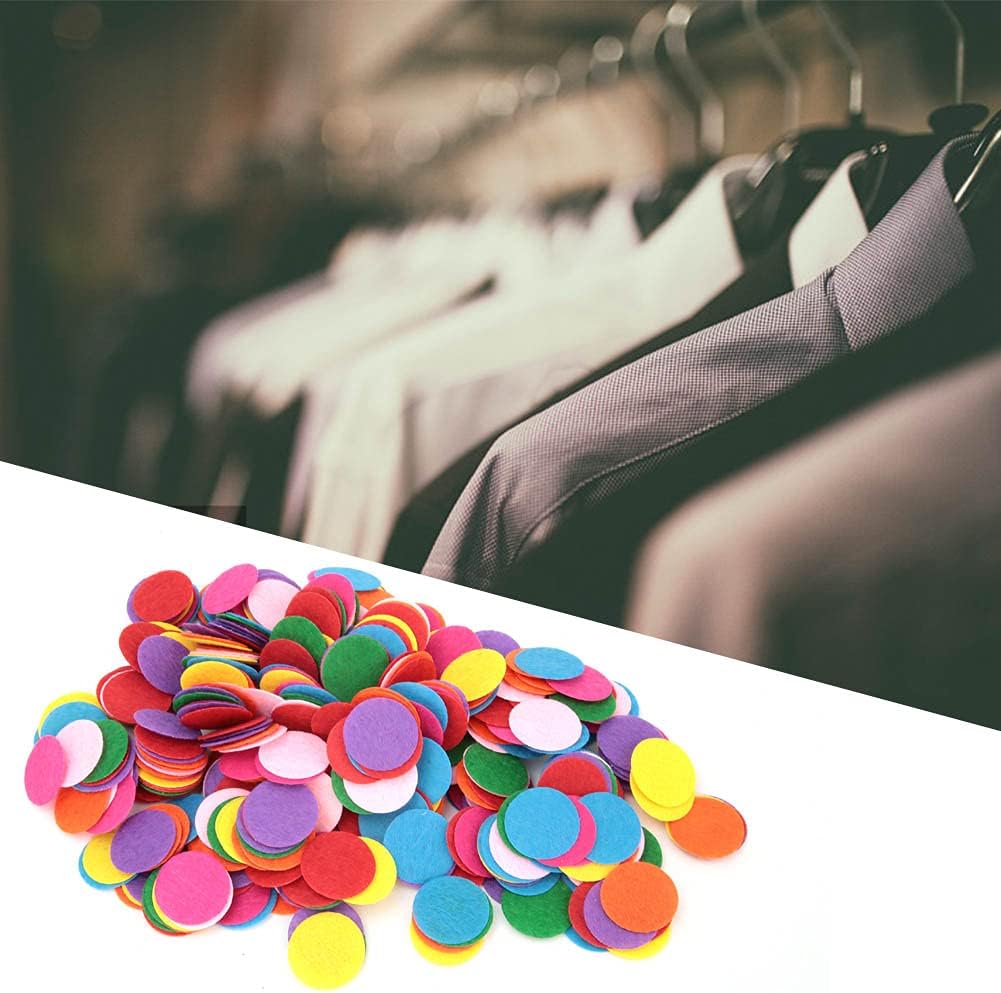 Felt Round Pads, Colorful Romantic, 500 Pieces Medium 2.5cm, Felt Sprinkles Table Decor, Soft Durable Material, Easy DIY Application, for Wedding Table Decoration, Party Favors, Ba