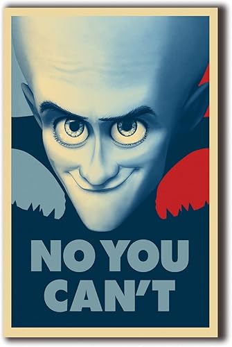 Megamind - Póster de película para decoración del hogar, arte de pared de 11 x 17 pulgadas (11.0 x 16.9 in), regalo sin marco
