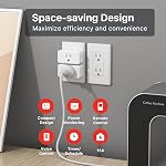 THIRDREALITY ZigBee Prise intelligente 4 Pack avec surveillance énergétique en temps réel,15A Outlet, fonction minuterie,ETL Certifié,ZigBee Hub Required, Travailler avec l'assistant à domicile, les appareils Echo compatibles et SmartThings