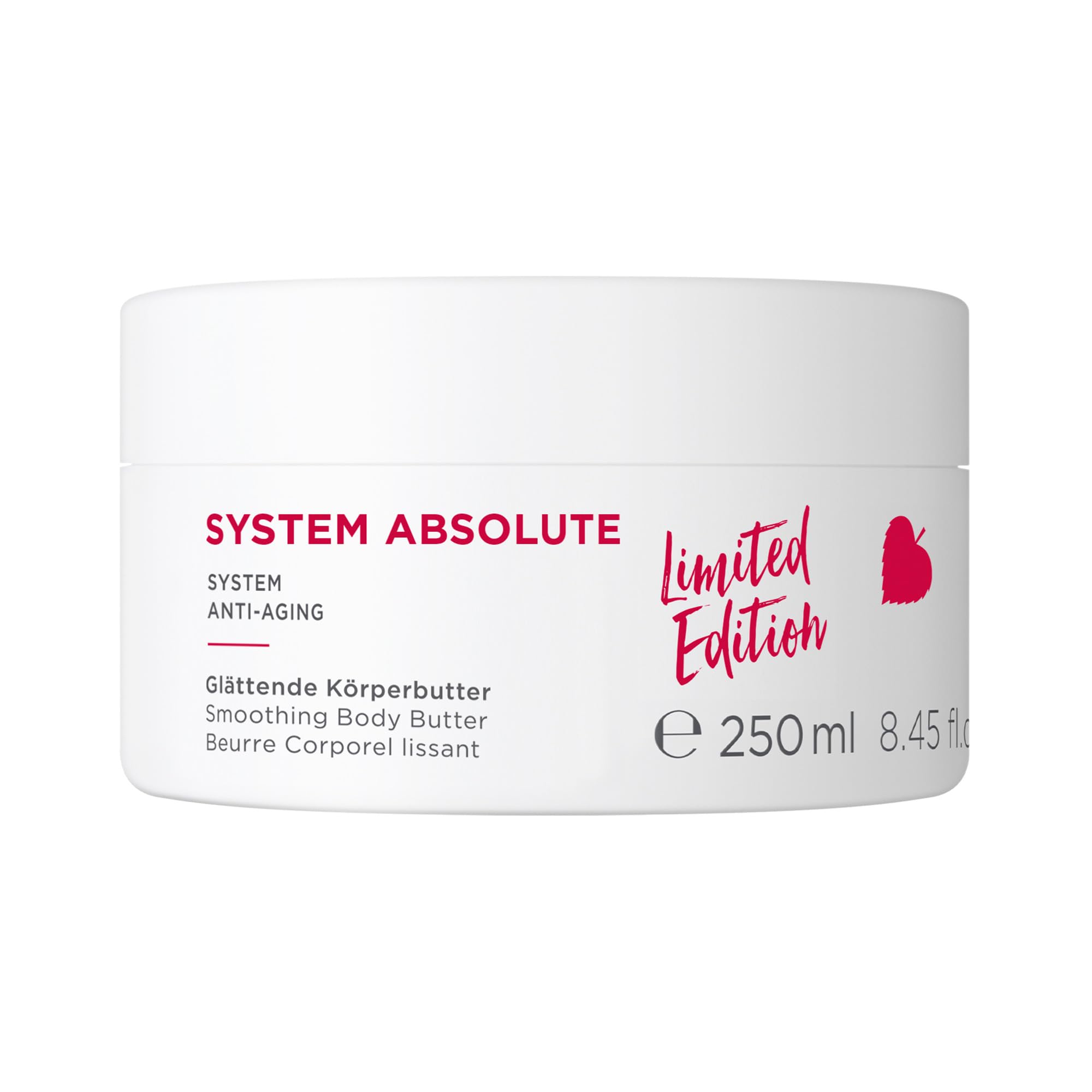 ANNEMARIE BÖRLIND SYSTEM ABSOLUT SYSTEM ANTI-AGING Glättende Körperbutter (250ml) - Samtweiches, Glattes Hautgefühl, Spendet Intensiv Feuchtigkeit, Bewahrt die Hautfeuchtigkeit, Vegan