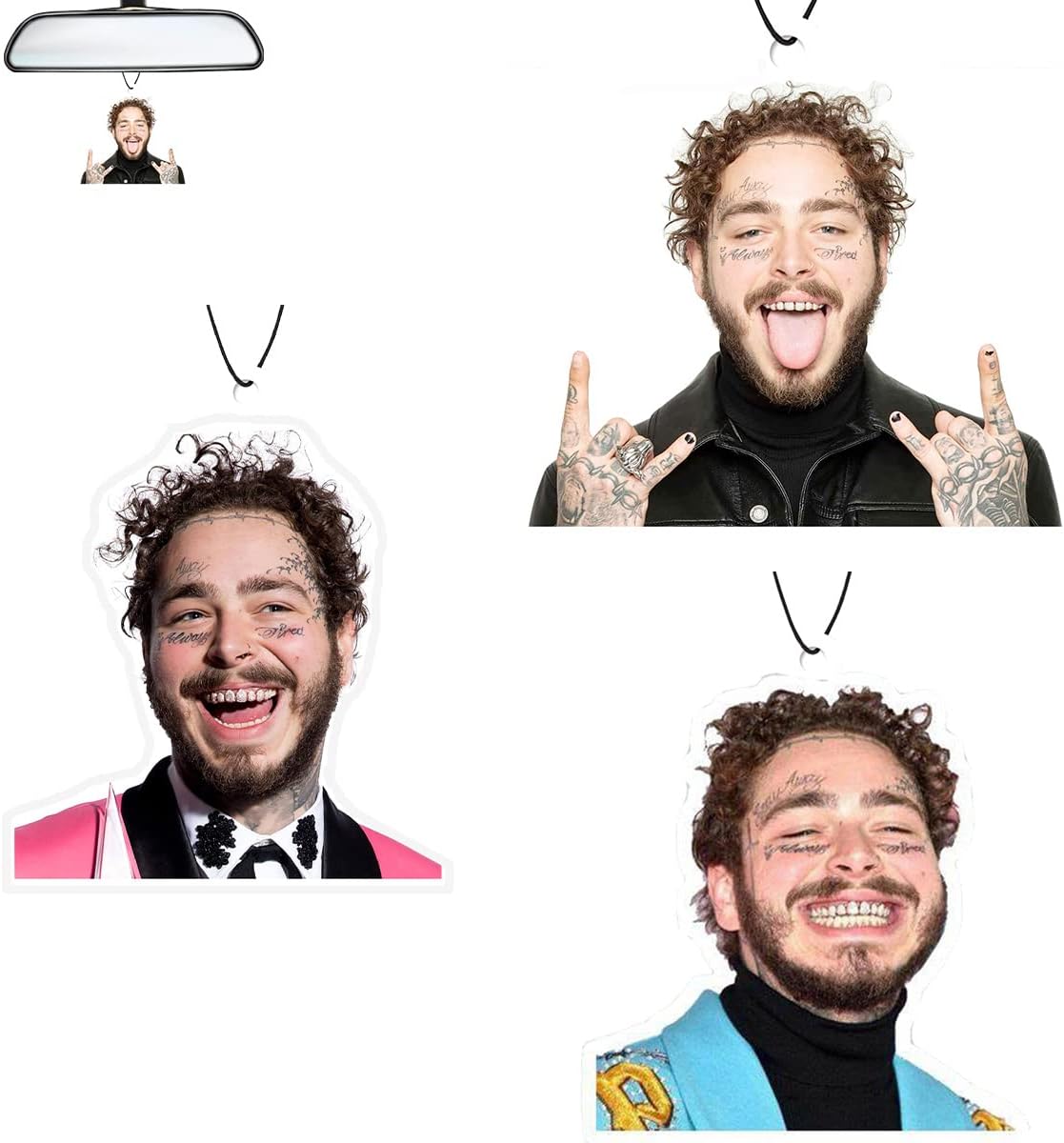 Car Air Freshener For Post Malone Birthday Gift Fragrance Decorations Car Rearview