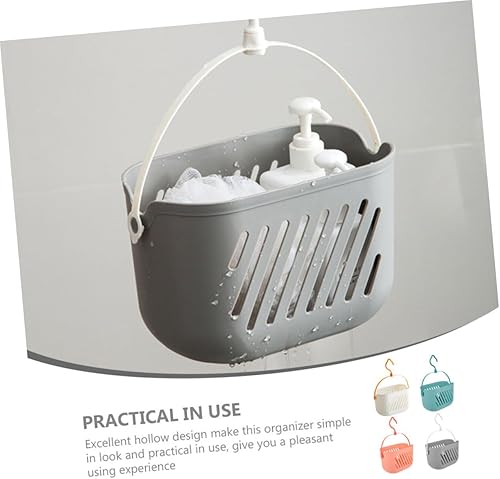 Miniatura 2 de HAKIDZEL Cesta de almacenamiento de ducha de plástico resistente al agua 4pcs Limpieza de baño colgante organizador de baño