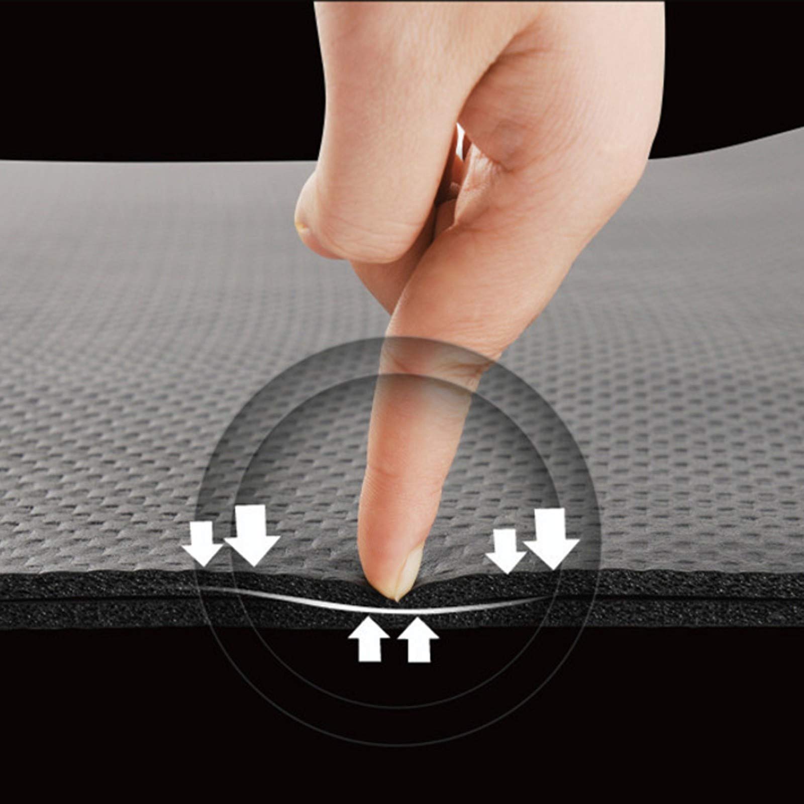 Tappetini per Attrezzature Fitness, Tappetino per Tapis Roulant Tappetino Antiscivolo Resistente Anti-Vibrazione Tappetini per Pavimento Protettiva per Attrezzi da Fitness 180 × 60 × 0.4 cm