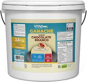 Ganache Chocolate Branco Zero Açúcar VitaoPRO 2,5Kg