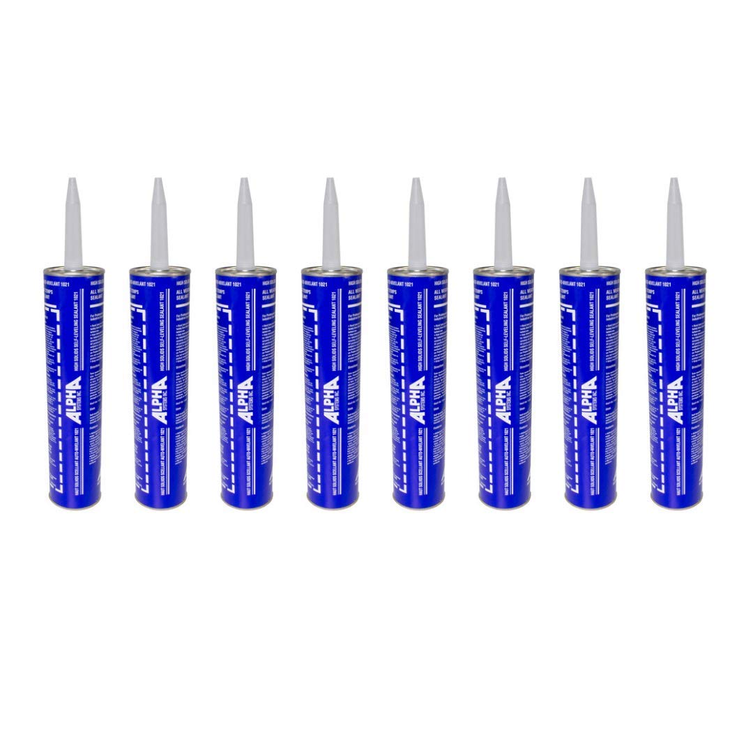 Alpha Systems 862144, N1021 High Solids Low V.O.C. Self-Leveling Sealant-11 oz. Tube, White (Qty 8)