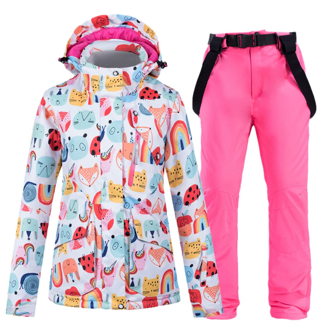 Disimlarl Chaqueta cálida de invierno y pantalones para mujer, traje de montañismo, Q1., M