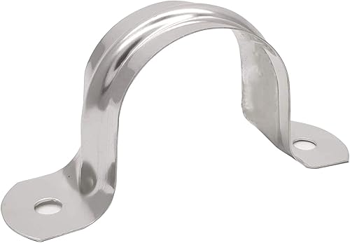 Miniatura 22 de 10 correas rígidas de tubo de 4 pulgadas, correa de acero inoxidable de dos agujeros, soporte en U, correa de tubo ampliada, clip de tensión, kit