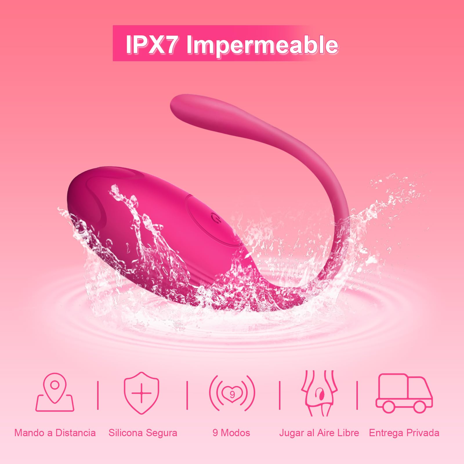 Vibradorador Mujer Juguetes Eróticos para Pareja Sexuales con APP 9 Modos Vibrador Mando Distancia Juguetes Sexuales Vibradores Consoladores Control Remoto Bolas Chinas Vibradorador Clítoris