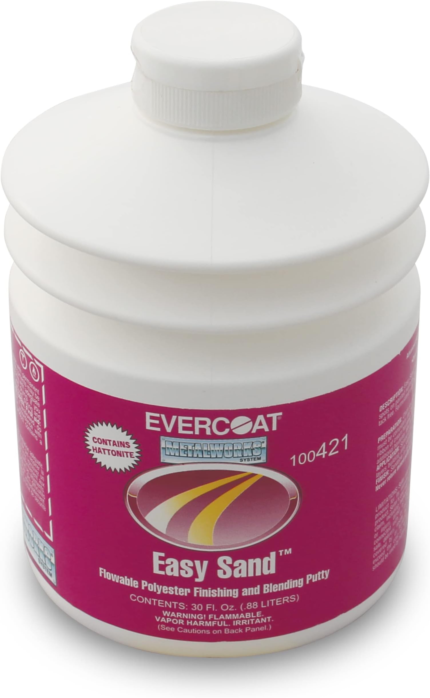 Fibreglass Evercoat 421 EASY SAND Flowable Polyester Finishing and Blending Putty - 30 oz. Pumptainer