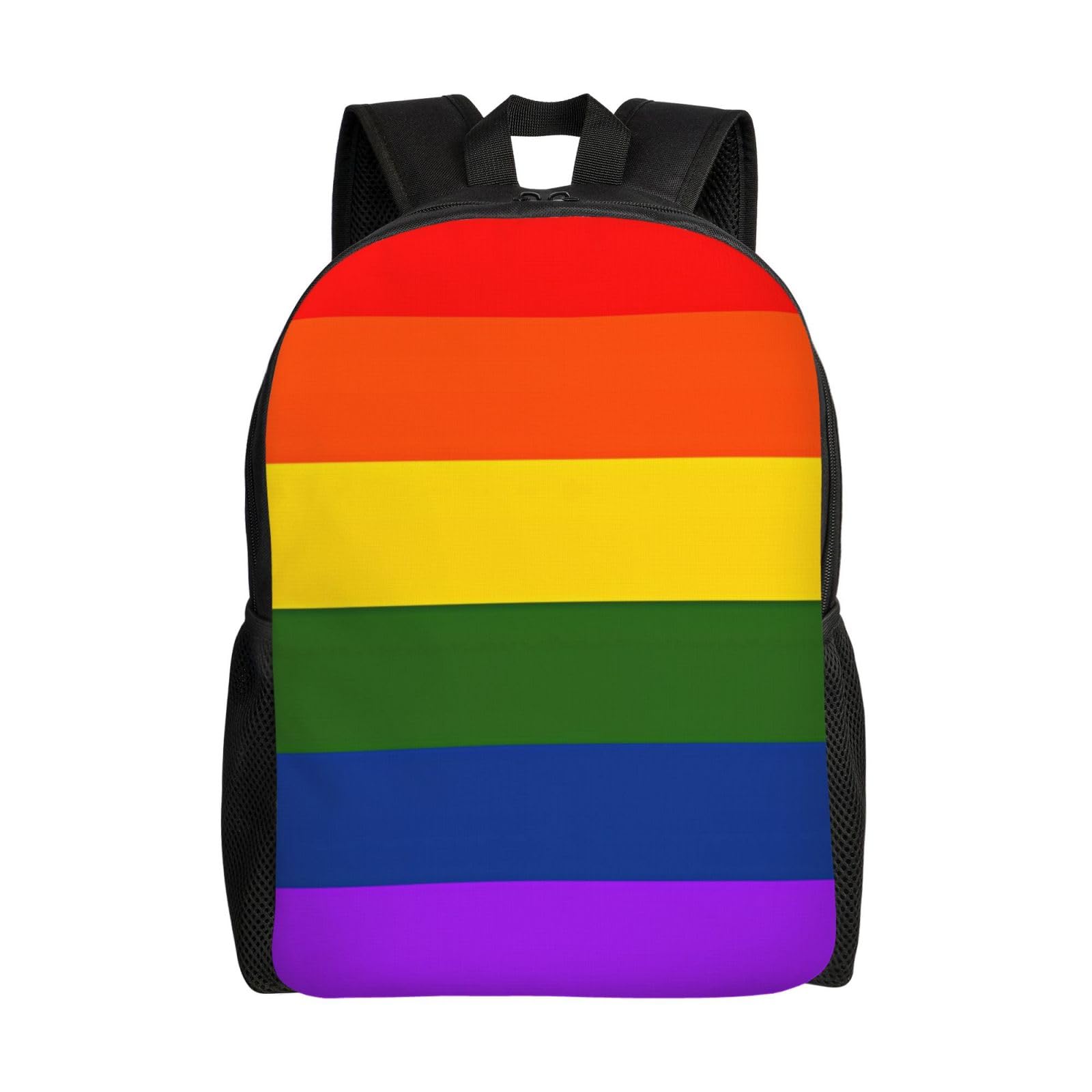 Winwon Unisex Kids Rainbow Flag Printed School Backpack Lightweight School College Bookbag Casual Student Travel Laptop Daypack