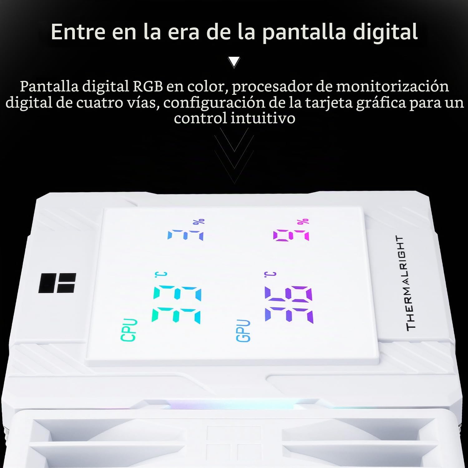 TR Peerless Assassin 120 Digital ARGB - Enfriador de aire para CPU, cubierta superior, pantalla digital, enfriador de CPU para ordenador con 6 tubos de calor, para AM4/AM5, Intel LGA1700/1851/1150