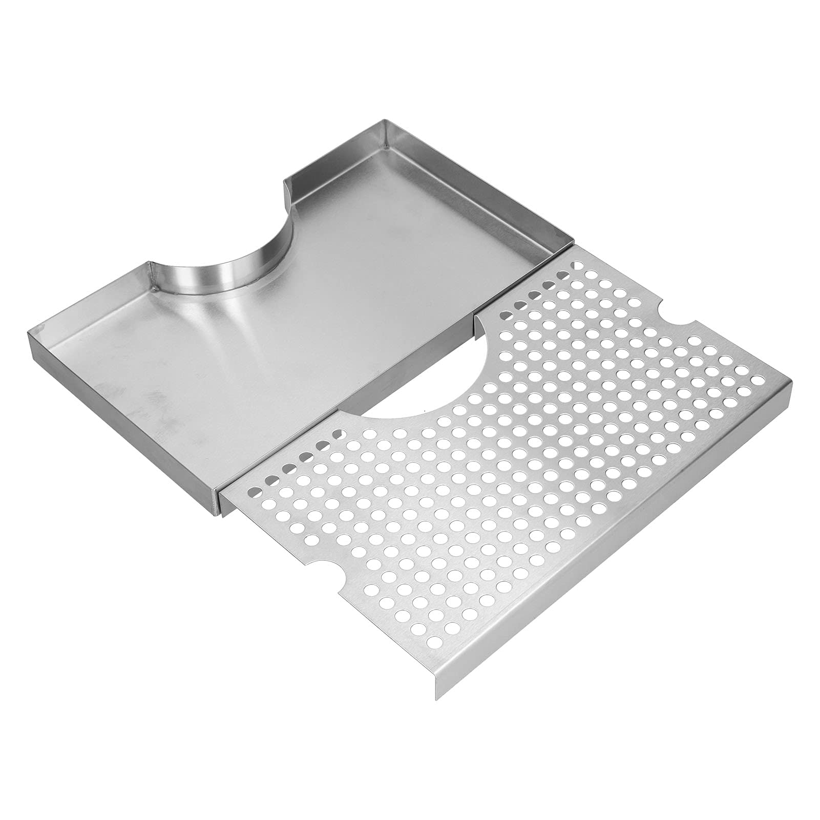 Raguso Bandeja de Goteo de Cerveza, Bandeja de Goteo de Barra Ligera Pero Fuerte Que Mantiene la Barra Limpia con Tapa Desmontable para Torres de Cerveza de Barril de Doble Grifo