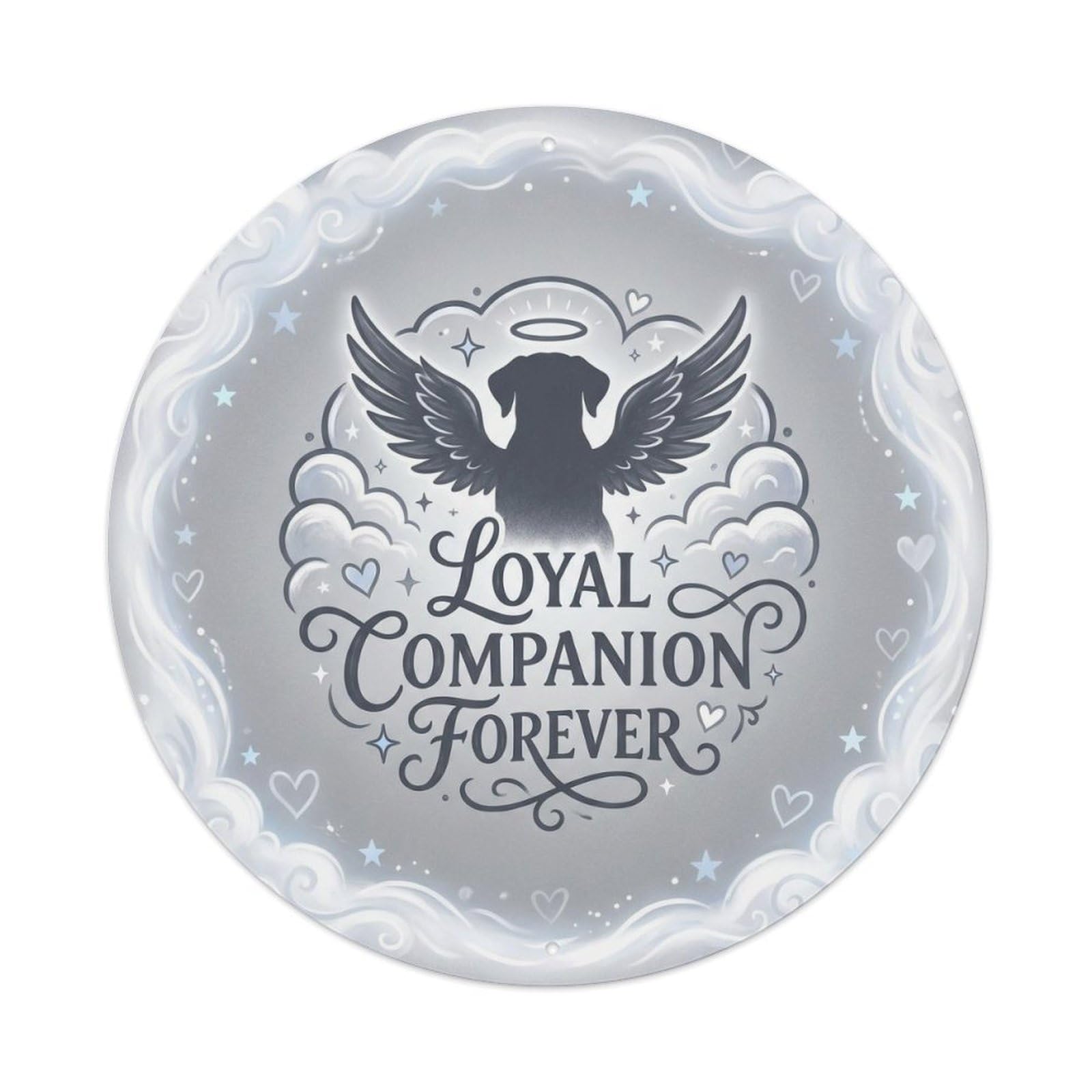 Loyal Companion Forever Memorial Quote Vintage Pet Metal Tin Sign