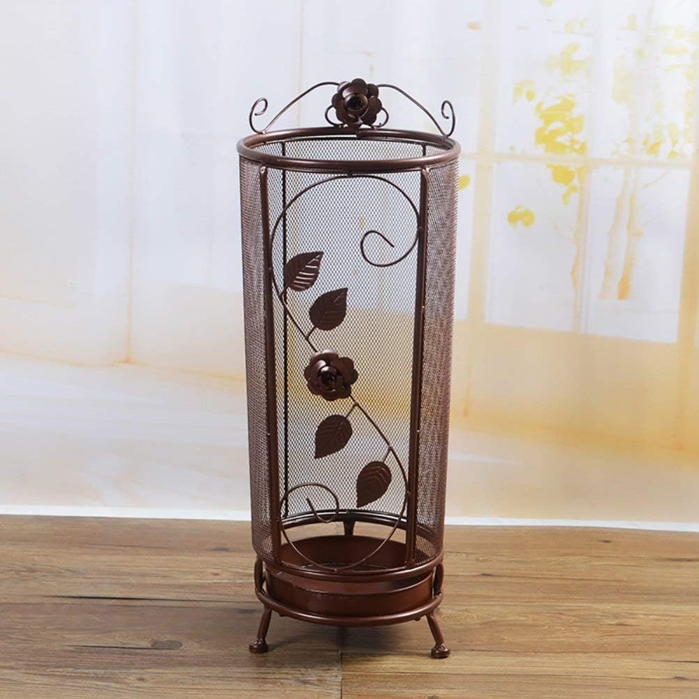 Amazon｜UMBRELLA STANDS HOME メッシュ傘立て、鋳鉄効果傘立て、ラウンド24 * 60 cm直立スタンド (Color