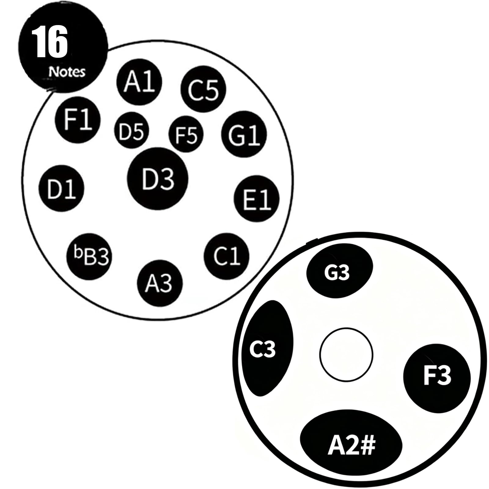 Handpa Trommel, 22 Zoll 16 Töne D-Dur 440 Hz, Handstimmung, Premium-Stahl-Handtrommel, Handpan-Instrument Für Erwachsene (blau)