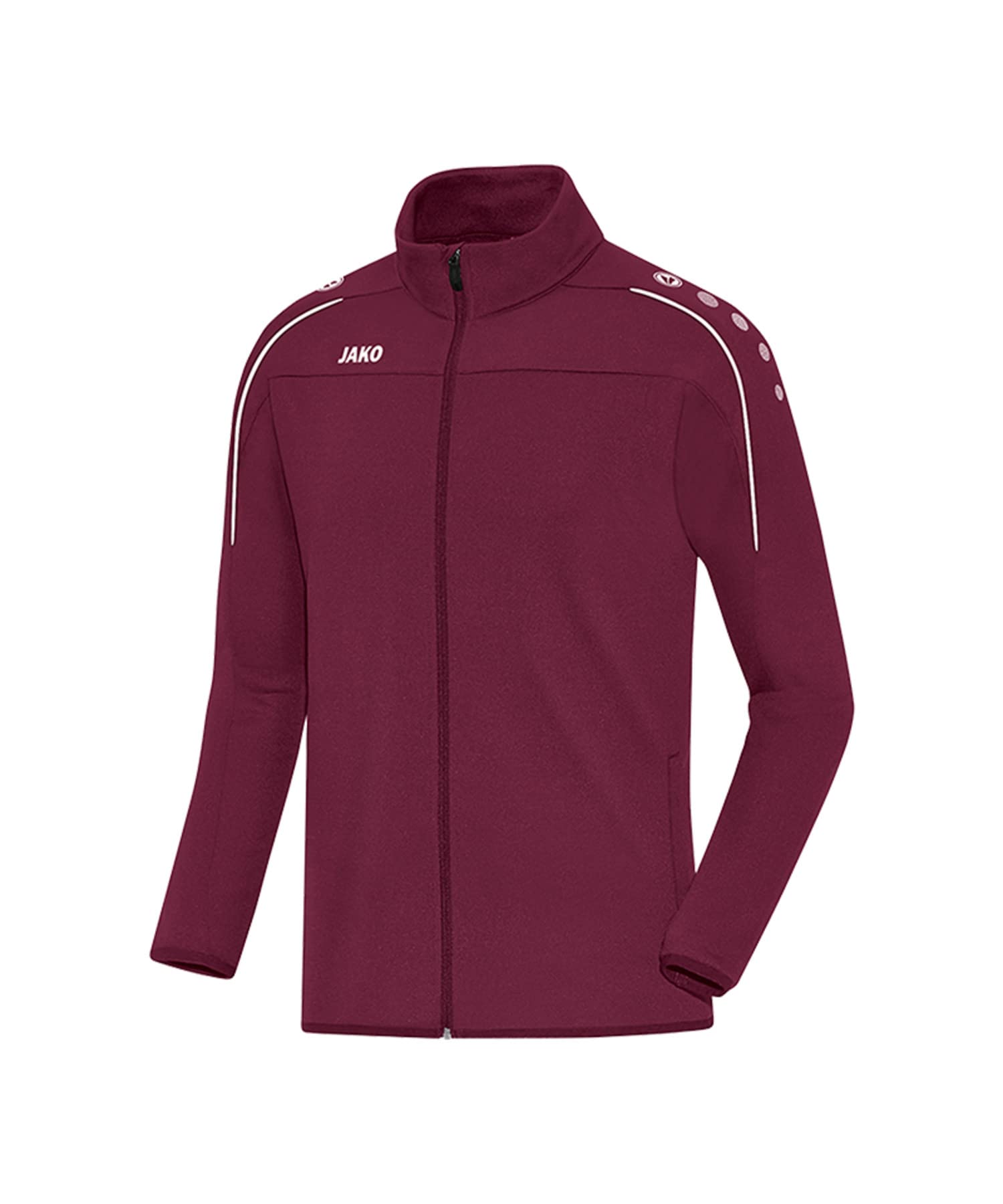 JAKO Men's Classico mit Durchgehendem Rv Training Jacket, Maroon, XXL