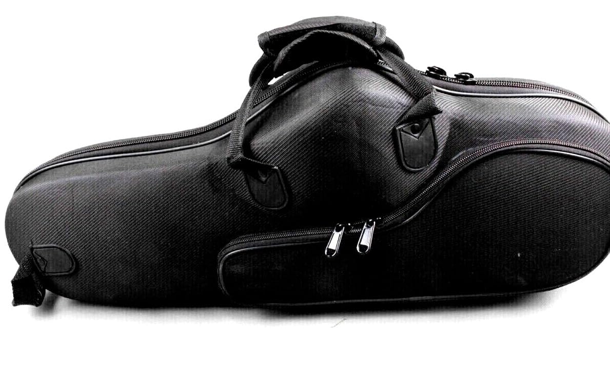 Vetimobato Alto Saxophone Case Sax Gig Bag Sax Case with Accessories Pocket Handle and Strap (Black)